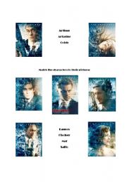 English Worksheet: Inception Characters