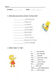 English Worksheet: Verb 