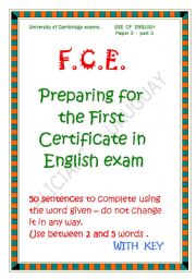 FCE use of english