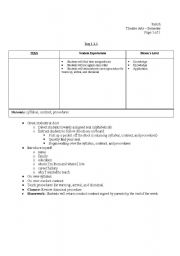 English worksheet: Student Expectations