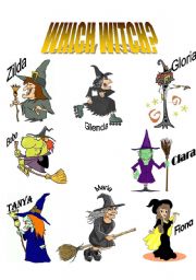 English Worksheet: Which Witch?