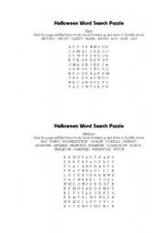 English worksheet: Halloween