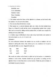 English worksheet: Counting the letters 
