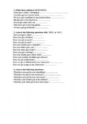 English Worksheet: have got has got practice