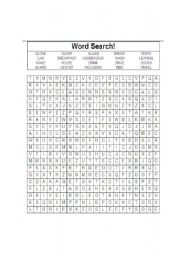 English worksheet: Word search (to go with Mr Bean visits the dentist video lesson)