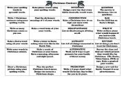 English worksheet: Christmas Contract  with Thinkers Keys