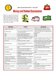 MONEY AND MONEY-RELATED EXPRESSIONS - BRITISH ENGLISH