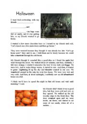 Halloween Reading S - ESL worksheet by fia518