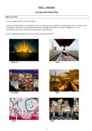 English Worksheet: travel and culture