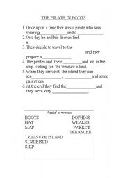 English worksheet: the pirates