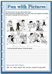 English Worksheet: fun with pictures 7