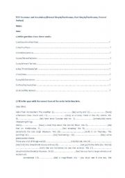 English Worksheet: Grammar and Vocabulary Test for Beginners