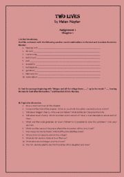 English Worksheet: Two lives by Helen Naylor (Assignments)