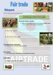 Fair trade - webquest +key