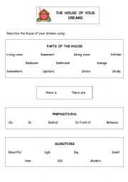 English Worksheet: The house of your dreams