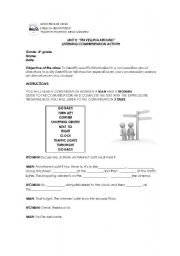 English worksheet: Listening Activity