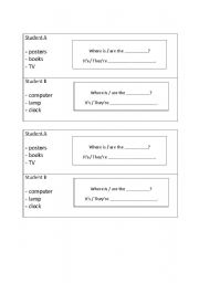 English Worksheet: prepositions of place