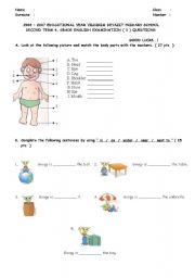 English Worksheet: exam