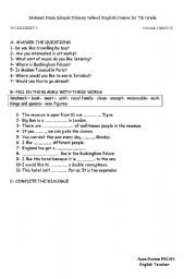 English worksheet: travelling