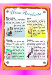 English Worksheet: Reading - Home Accidents