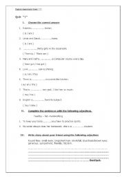 English Worksheet: exa, 