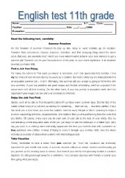 Jobs / Teleworking / Part-time jobs - ESL worksheet by camadia