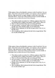English worksheet: Romeo and Juliet Anticipation Directions