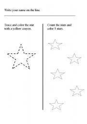 English worksheet: Stars