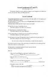 English Worksheet: Second and Third Conditionals