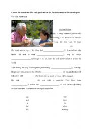 English worksheet: use of english - grandfather