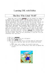 Teaching with Fables: The Boy Who Cried Wolf