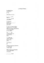 English worksheet: Song lyrics CLoze activity