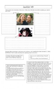 English Worksheet: movie worksheet- Ladder 49