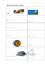 English Worksheet: Draw a picture