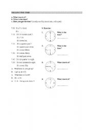 English worksheet: Time