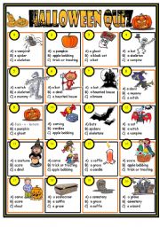 Halloween quiz  (key included)