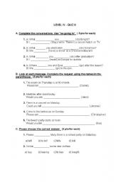 English worksheet: quiz 