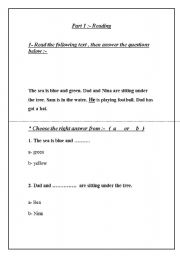 English worksheet: review sheets