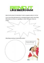 English Worksheet: Bend It Like Beckham