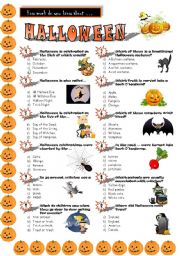 Halloween Quiz - ESL worksheet by Jayce