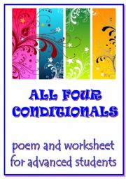 ALL 4 CONDITIONALS - a poem and a worksheet