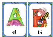 Alphabet flashcards- 1/4