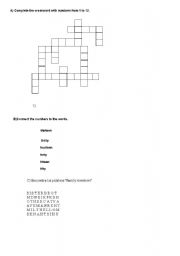 English worksheet: mini test