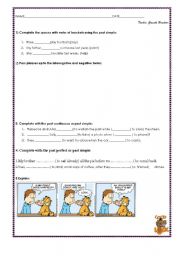 TEST SIMPLE PRESENT, CONTINUOUS AND PAST_PART ll