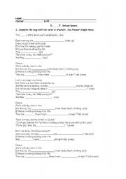 English worksheet: Lucky song
