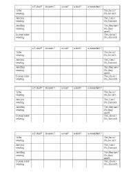a game on Present Continuous - ESL worksheet by Lena8787