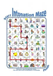 Intonation / Stress Patterns for Children and Adults Maze