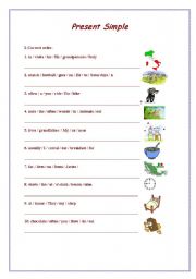 English worksheet: Present Simple 