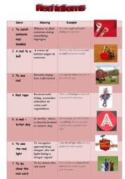 Red idioms