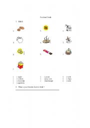 English worksheet: Food and Drink 